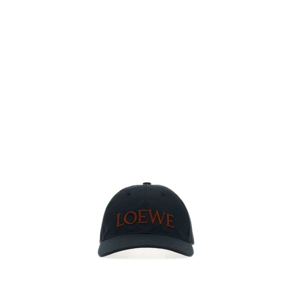 Loewe Women Dark Blue Cotton Baseball Cap